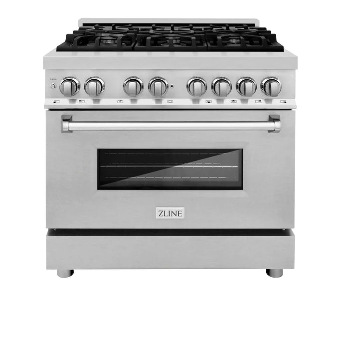 ZLINE 36" Bundle Range RA-SN-36 & Range Hood KB-36, 2KP-RASNRH3609K