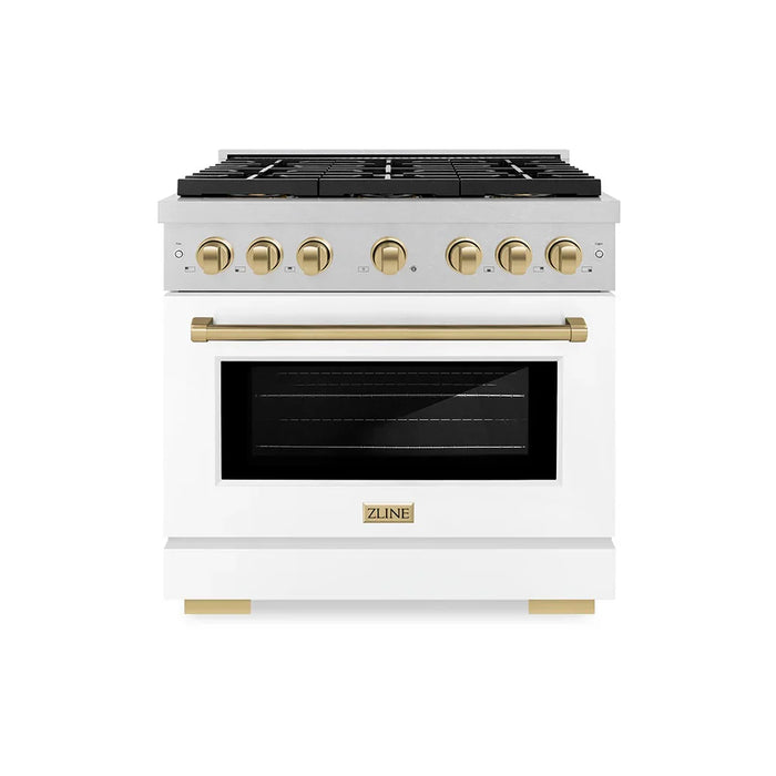 ZLINE 36" Paramount Dual Fuel Range DuoPro™ Cooktop, Electric Convection Oven PSDRSZ-WM-36-CB09K