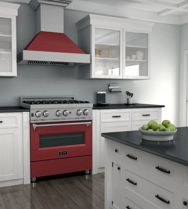ZLINE 30" Bundle Range RAS-RM-30 & Range Hood 8654RM-30, 2KP-RASRMRH3009K