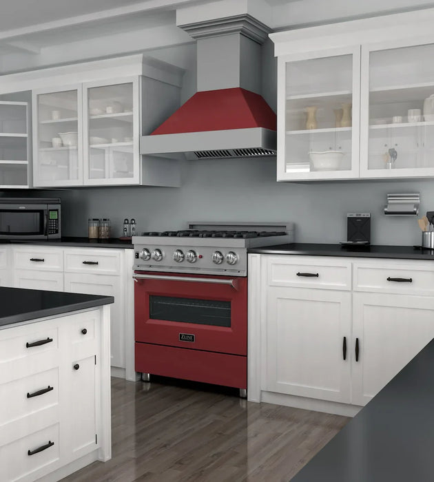 ZLINE 30" Bundle Range RAS-RM-30 & Range Hood 8654RM-30, 2KP-RASRMRH3009K