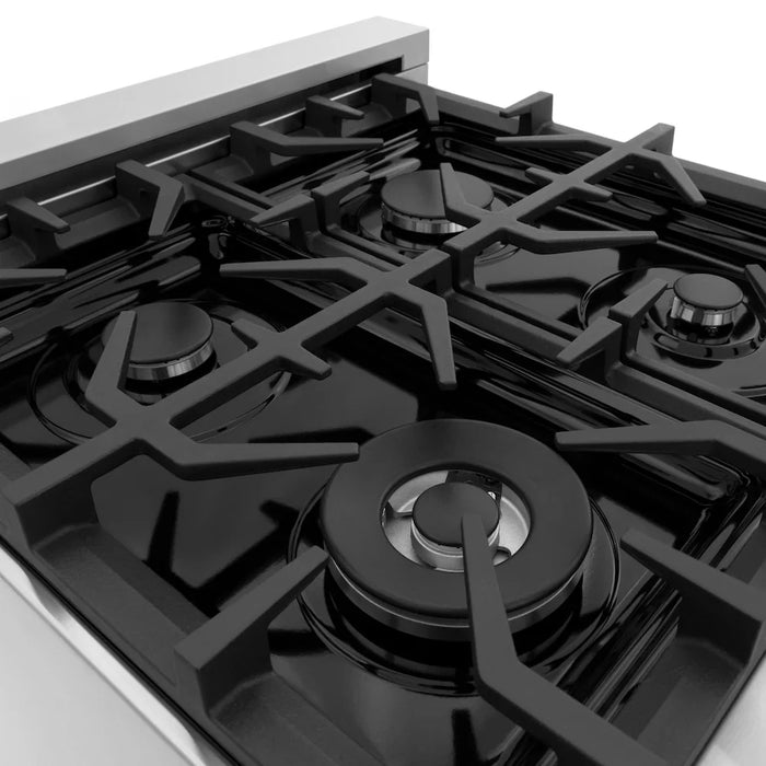 ZLINE 30" Bundle Range RA-BLM-30 &  Wall Range Hood KB-30, 2KP-RABLMRH3009K