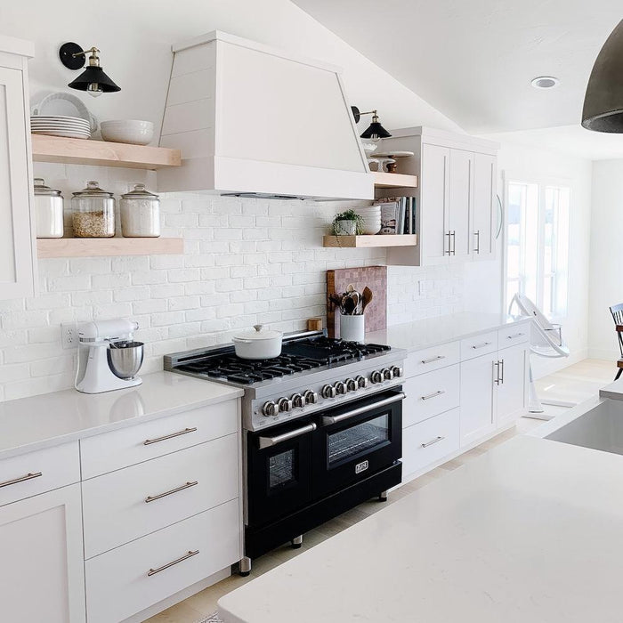 ZLINE 48" Bundle Range RA48 & Wall Range Hood KB-48, 2KP-RABLMRH4809K