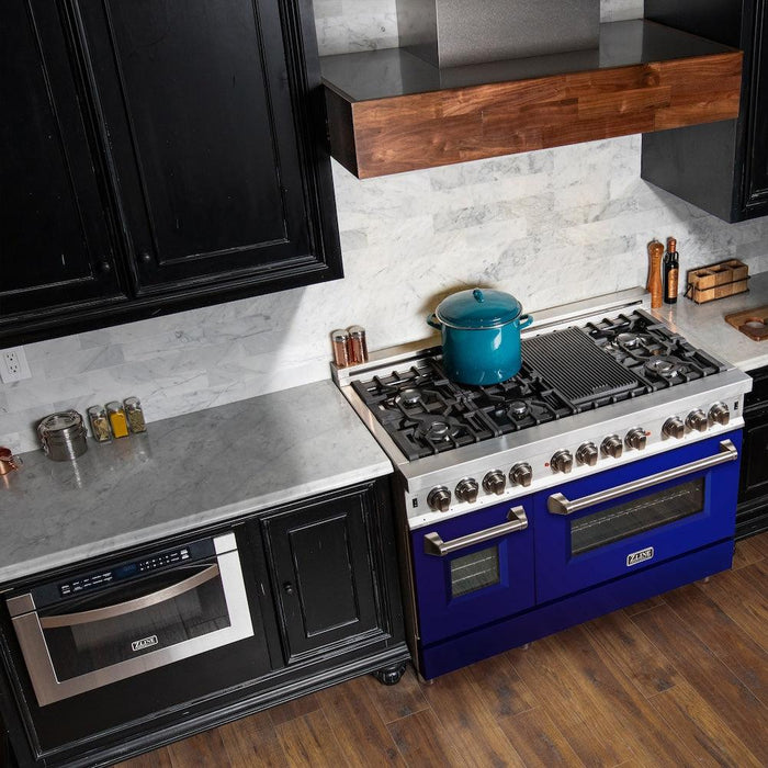 ZLINE 48" Bundle Range RA-48 & Range Hood KB-48, 2KP-RABGRH4809K