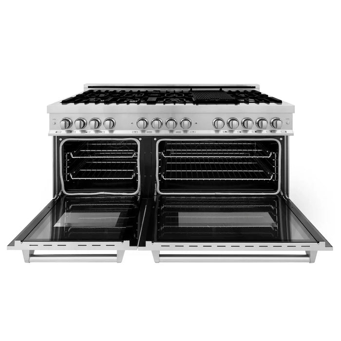 ZLINE Kitchen Package Refrigerator, Range,Range Hood , Dishwasher, 4KPR-RARH60-DWV09K