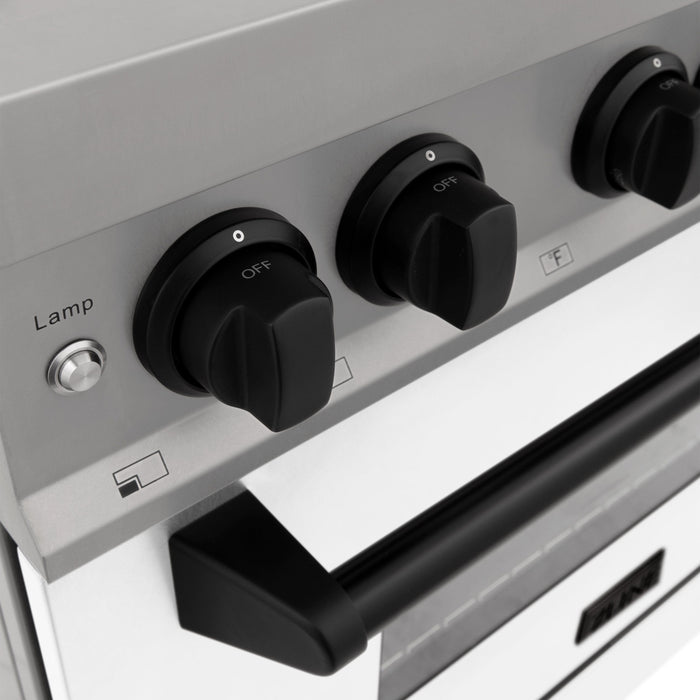 ZLINE 30" Autograph Edition, Gas Range, Gas Oven, RGZ-30-MB - Farmhouse Kitchen and Bath