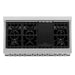 ZLINE 48" Gas on Gas Range in Stainless, Black Matt Doors, RG-BLM-48 - Farmhouse Kitchen and Bath