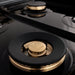 ZLINE 48" Autograph Edition, Gas Range, Black Accents, RGZ-48-MB - Farmhouse Kitchen and Bath