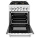 ZLINE 24" Gas on Gas Range, Stainless Steel, Blue Gloss Door, RG-BM-24 - Farmhouse Kitchen and Bath