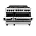 ZLINE 48" Autograph Edition, Gas Range, Black Accents, RGZ-48-MB - Farmhouse Kitchen and Bath