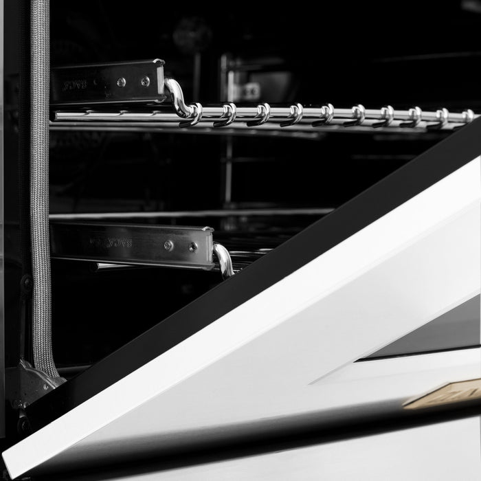 ZLINE 36" Autograph Edition, Gas Range, White Door, RGZ-WM-36-G - Farmhouse Kitchen and Bath