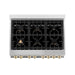 ZLINE 36" Autograph Edition, Gas Range, White Door, RGZ-WM-36-G - Farmhouse Kitchen and Bath
