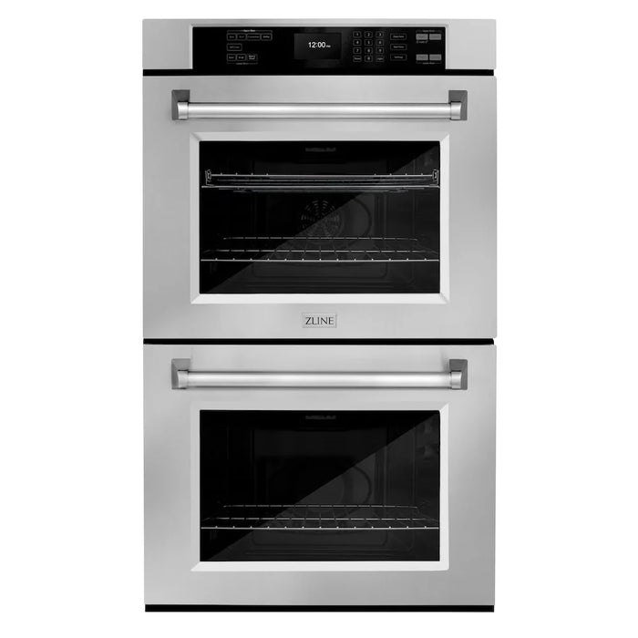 ZLINE Kitchen Package Refrigerator, Rangetop, Rangehood, Wall Oven, 4KPR-RTRH48-AWD09K