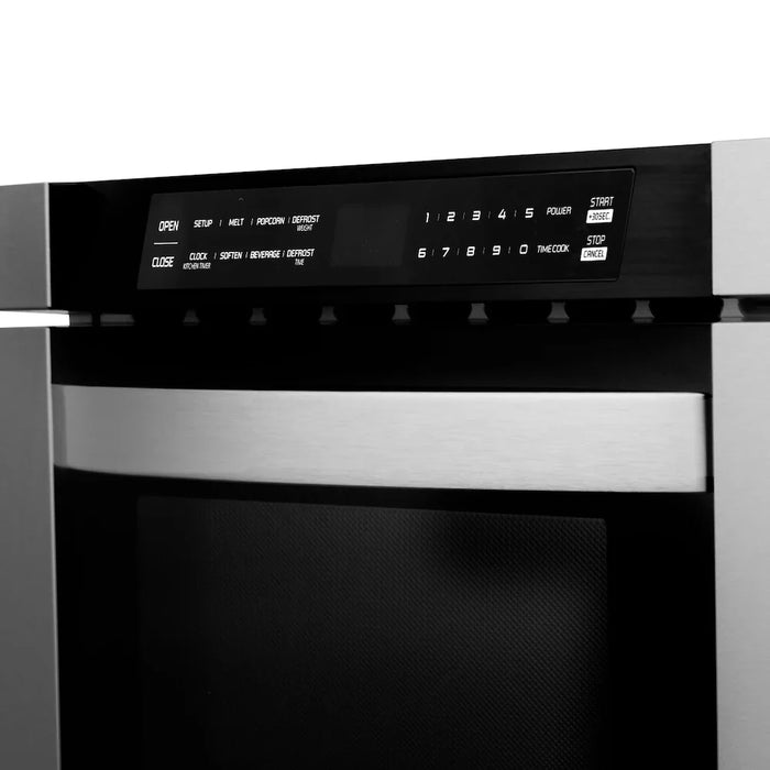 ZLINE Kitchen Package Refrigerator, Range , Range Hood , Microwave, Dishwasher 5KPR-RARH48-MWDWV09K