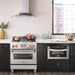 ZLINE 30" Autograph Edition, Gas Range, Gas Oven White Door, RGZ-30-G - Farmhouse Kitchen and Bath
