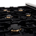 ZLINE 36" Autograph Edition Gas Range, Gas Oven DuraSnow, RGSZ-SN-36-G - Farmhouse Kitchen and Bath