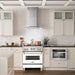 ZLINE 30" Autograph Gas Range, DuraSnow, White Door, RGSZ-WM-30-G - Farmhouse Kitchen and Bath