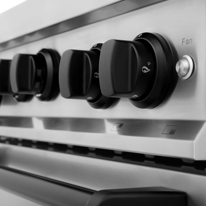 ZLINE 30" Autograph Edition, Gas Range, Gas Oven, RGZ-30-MB - Farmhouse Kitchen and Bath