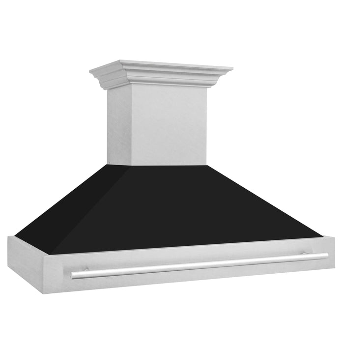ZLINE 48" Autograph DuraSnow Black Matt Wall Range Hood 8654SNX-BLM-4809K