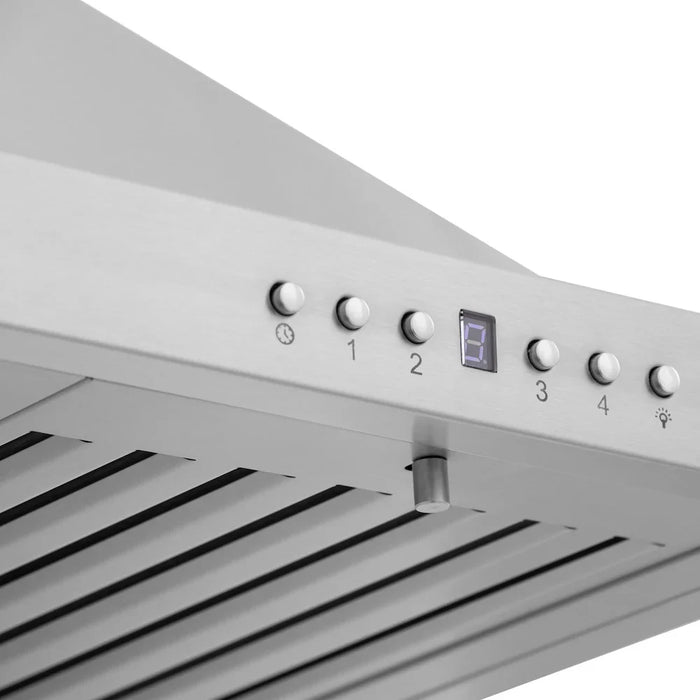 ZLINE Kitchen Package Refrigerator, Range , Range Hood , Microwave, Dishwasher 5KPR-RARH48-MWDWV09K