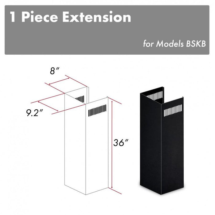 ZLINE 1 - 36" Chimney Extension, 9' - 10' Ceiling, 1PCEXT - BSKBN - Farmhouse Kitchen and Bath