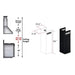 ZLINE 1 - 36 in. Chimney Extension for 9 ft. to 10 ft. Ceilings, 1PCEXT - BSKEN - Farmhouse Kitchen and Bath
