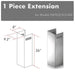 ZLINE 1 Piece Chimney Extension for 10ft Ceiling, 1PCEXT - KB/KL2/KL3 - 304 - Farmhouse Kitchen and Bath
