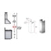ZLINE 1 Piece Chimney Extension for 10ft. Ceiling, 1PCEXT - KZ - Farmhouse Kitchen and Bath
