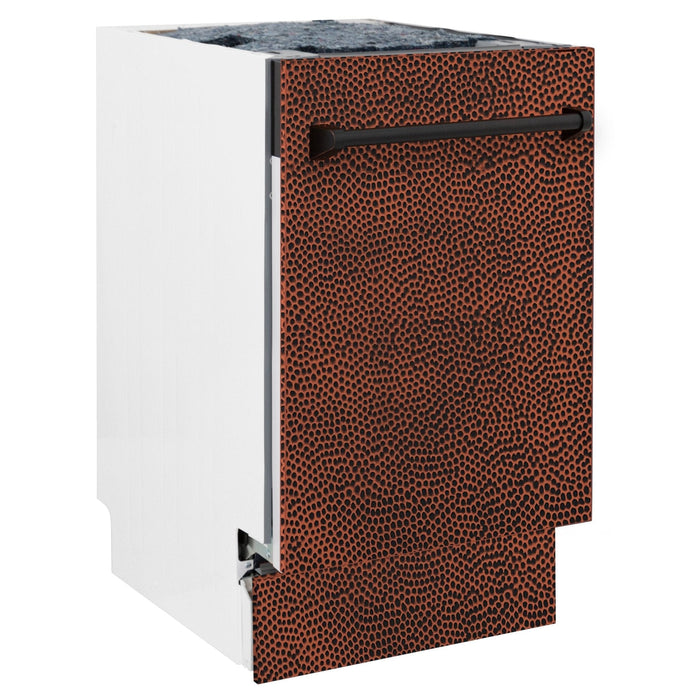ZLINE 18" Dishwasher, Hammered Copper panel, Stainless Tub, DWV - HH - 18 - Farmhouse Kitchen and Bath