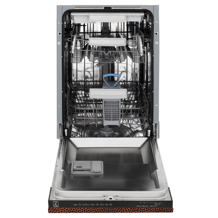 ZLINE 18" Dishwasher, Hammered Copper panel, Stainless Tub, DWV - HH - 18 - Farmhouse Kitchen and Bath
