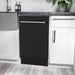ZLINE 18" Dishwasher in Black matt panel, Stainless Tub, DWV - BLM - 18 - Farmhouse Kitchen and Bath