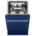 ZLINE 18" Dishwasher in Blue gloss panel, Stainless Tub, DWV - BG - 18 - Farmhouse Kitchen and Bath