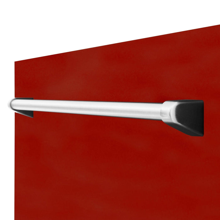 ZLINE 18" Dishwasher, Red Gloss panel, Stainless Tub, DWV - RG - 18 - Farmhouse Kitchen and Bath