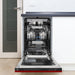 ZLINE 18" Dishwasher, Red Gloss panel, Stainless Tub, DWV - RG - 18 - Farmhouse Kitchen and Bath