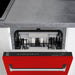ZLINE 18" Dishwasher, Red Matt panel, Stainless Tub, DWV - RM - 18 - Farmhouse Kitchen and Bath