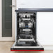 ZLINE 18" Dishwasher, Red Matt panel, Stainless Tub, DWV - RM - 18 - Farmhouse Kitchen and Bath
