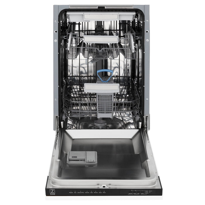 ZLINE 18" Dishwasher, White Matte panel, Stainless Tub, DWV - WM - 18 - Farmhouse Kitchen and Bath
