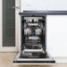 ZLINE 18" Dishwasher, White Matte panel, Stainless Tub, DWV - WM - 18 - Farmhouse Kitchen and Bath