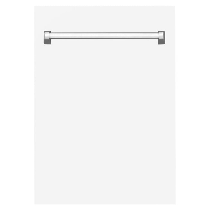 ZLINE 18" Dishwasher, White Matte panel, Stainless Tub, DWV - WM - 18 - Farmhouse Kitchen and Bath