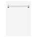ZLINE 18" Dishwasher, White Matte panel, Stainless Tub, DWV - WM - 18 - Farmhouse Kitchen and Bath