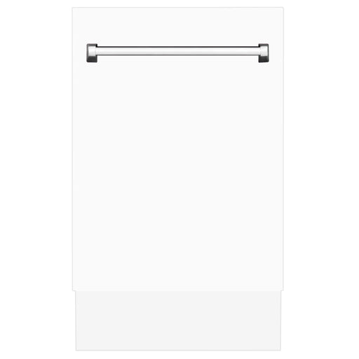 ZLINE 18" Dishwasher, White Matte panel, Stainless Tub, DWV - WM - 18 - Farmhouse Kitchen and Bath