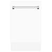 ZLINE 18" Dishwasher, White Matte panel, Stainless Tub, DWV - WM - 18 - Farmhouse Kitchen and Bath