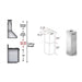 ZLINE 2 Piece Chimney Extension for 12'Ceiling,2PCEXT - 455/476/477/667/697 - Farmhouse Kitchen and Bath