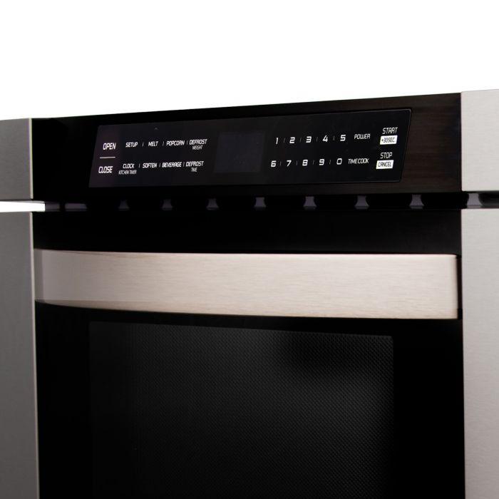 ZLINE 24" 1.2 cu. ft. Microwave Drawer in Stainless Steel, MWD - 1 - Farmhouse Kitchen and Bath