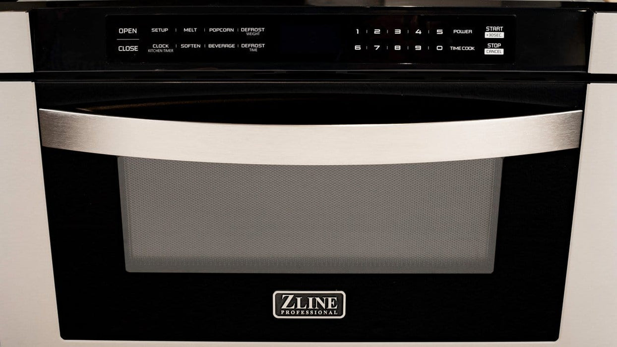 ZLINE 24" 1.2 cu. ft. Microwave Drawer in Stainless Steel, MWD - 1 - Farmhouse Kitchen and Bath