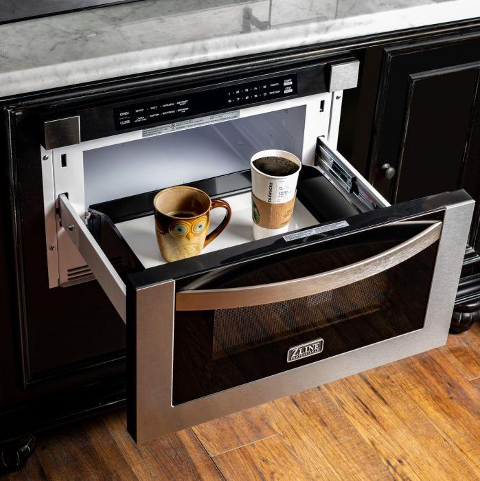 ZLINE 24" 1.2 cu. ft. Microwave Drawer in Stainless Steel, MWD - 1 - Farmhouse Kitchen and Bath