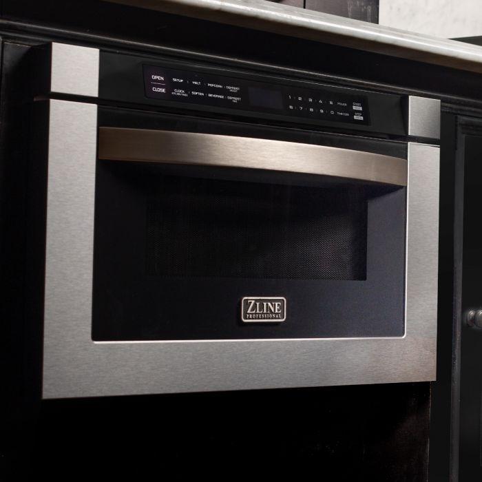ZLINE 24" 1.2 cu. ft. Microwave Drawer in Stainless Steel, MWD - 1 - Farmhouse Kitchen and Bath