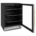 ZLINE 24" Autograph Edition 154 Can Beverage Cooler Fridge with Adjustable Shelves in Stainless Steel with Gold Accents RBVZ - US - 24 - G - Farmhouse Kitchen and Bath