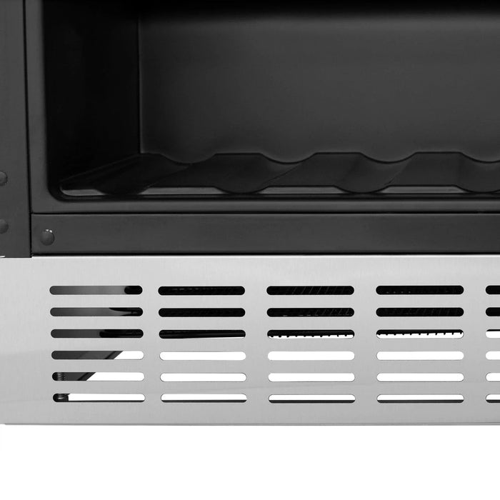 ZLINE 24" Autograph Edition 154 Can Beverage Cooler Fridge with Adjustable Shelves in Stainless Steel with Gold Accents RBVZ - US - 24 - G - Farmhouse Kitchen and Bath