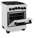 ZLINE 24" Autograph Gas Range Gas, DuraSnow, RGSZ - SN - 24 - MB - Farmhouse Kitchen and Bath
