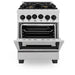 ZLINE 24" Autograph Gas Range Gas, DuraSnow, RGSZ - SN - 24 - MB - Farmhouse Kitchen and Bath